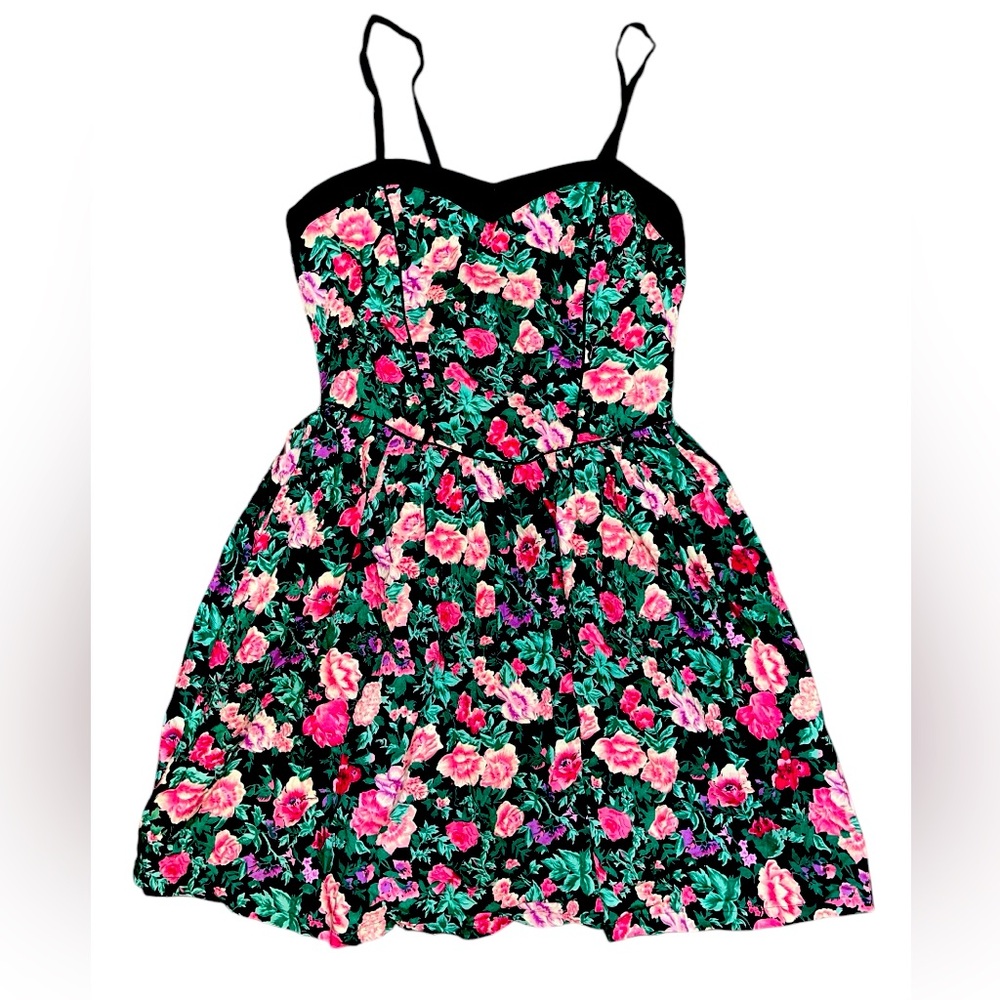 Komil vtg 80’s sundress floral print